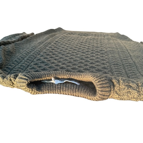 Aran Crafts Irish Wool Chunky Fisherman Knit Western Sweater Made In Ireland - Picture 5 of 8